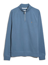 Load image into Gallery viewer, Farah Jim Blue Zip Sweat F4KSB073 401