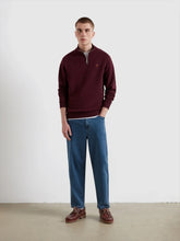 Load image into Gallery viewer, Farah Burgundy Zip Sweat f4ksb073 507