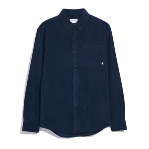 Farah | Spencer Cord Overshirt in Navy | F4WFE035 412