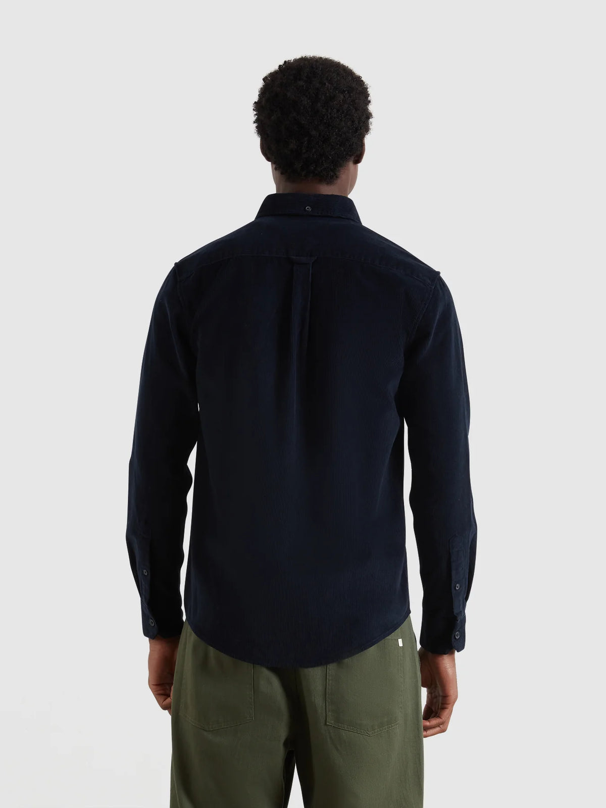 Farah Navy Cord Overshirt f4wfe035 412