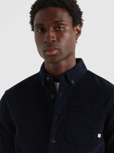Load image into Gallery viewer, Farah Navy Cord Overshirt f4wfe035 412