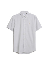 Load image into Gallery viewer, Farah Slim Fit Green Striped Shirt f4wmd006 335