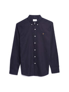 Farah Navy Slim Fit Shirt F4WSB060 454