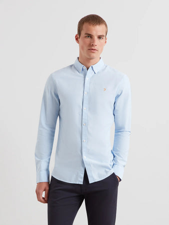 Farah Sky Blue Slim Fit Shirt F4WSB060 468