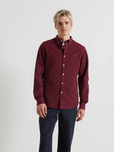 Load image into Gallery viewer, Farah Burgundy Slim Fit Shirt f4wsb060 507