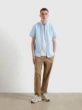 Load image into Gallery viewer, Farah Blue Brewer Short Sleeve Shirt F4WSB061 468