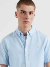 Load image into Gallery viewer, Farah Blue Brewer Short Sleeve Shirt F4WSB061 468