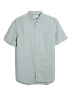 Farah Jade Green Brewer Short Sleeve Shirt F4WSB061 905