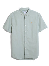 Load image into Gallery viewer, Farah Jade Green Brewer Short Sleeve Shirt F4WSB061 905