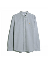 Load image into Gallery viewer, Farah Green Stripe Slim Fit Shirt F4WSB070 300