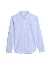 Load image into Gallery viewer, Farah Blue Stripe Slim Fit Shirt F4WSB070 468