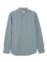 Load image into Gallery viewer, Farah Steen Blue Striped Shirt F4WSG014 401