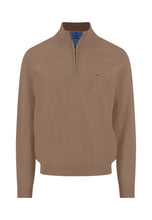 Load image into Gallery viewer, Fynch Hatton Tobacco Beige Zip Jumper 1613 215 213