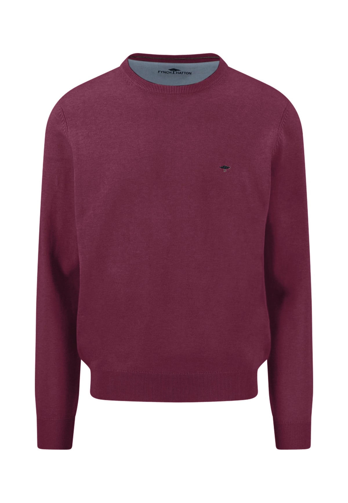 Fynch Hatton Merlot Crew Neck Jumper 1613 210 368
