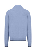 Load image into Gallery viewer, Fynch Hatton Breeze Blue Button Zip Jumper 1602 227 653