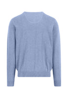 Fynch Hatton Breeze Blue Crew Neck Jumper 1613 210 653