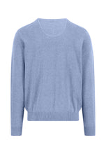 Load image into Gallery viewer, Fynch Hatton Breeze Blue Crew Neck Jumper 1613 210 653