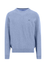 Load image into Gallery viewer, Fynch Hatton Breeze Blue Crew Neck Jumper 1613 210 653