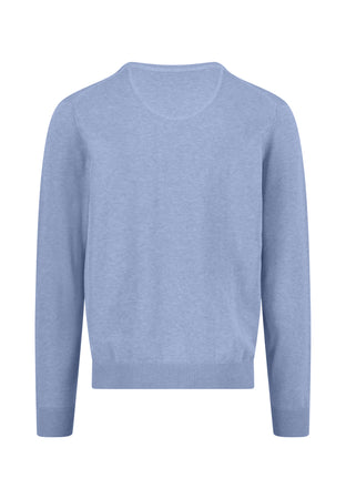 Fynch Hatton Blue V Neck 1613 211 653