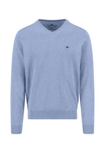 Load image into Gallery viewer, Fynch Hatton Blue V Neck 1613 211 653