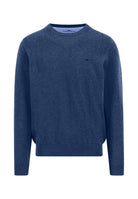 Fynch Hatton Midnight Blue Crew Neck Jumper 1613 210 672
