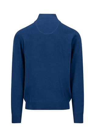 Fynch Hatton Midnight Blue Zip Jumper 1613 215 672