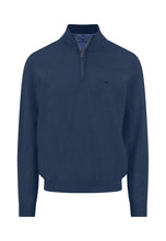 Load image into Gallery viewer, Fynch Hatton Navy Blue Zip Jumper 1613 215 680