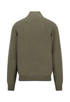 Fynch Hatton Green Button Zip Jumper 1602 227 719