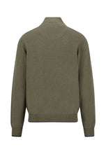 Load image into Gallery viewer, Fynch Hatton Green Button Zip Jumper 1602 227 719