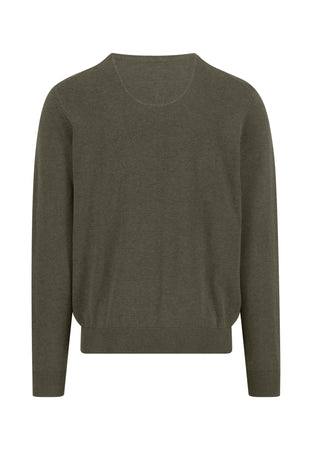 Fynch Hatton Green Crew Neck Jumper 1613 210 719