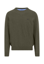 Load image into Gallery viewer, Fynch Hatton Green Crew Neck Jumper 1613 210 719
