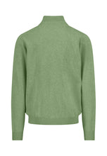 Load image into Gallery viewer, Fynch Hatton Avocado Green Zip Jumper 1613 215 740