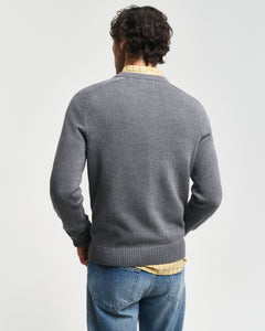 Gant | Casual Cotton Crew Knit in Grey | 8030220 92