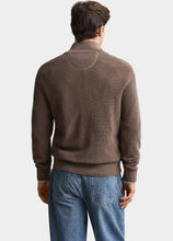 Load image into Gallery viewer, Gant Brown Zip Knit 8030292 294