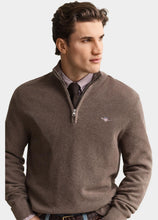 Load image into Gallery viewer, Gant Brown Zip Knit 8030292 294