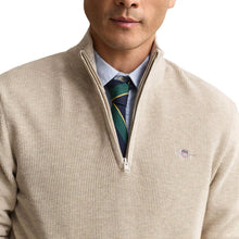 Load image into Gallery viewer, Gant Oat Melange Zip Knit 8030292 198