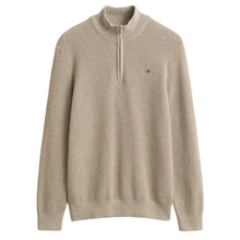 Load image into Gallery viewer, Gant Oat Melange Zip Knit 8030292 198