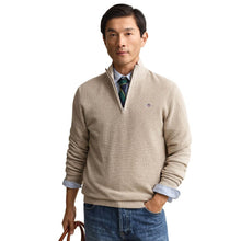 Load image into Gallery viewer, Gant Oat Melange Zip Knit 8030292 198