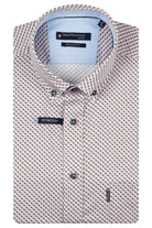 Giordano Red Print Short Sleeve Shirt 616026 30