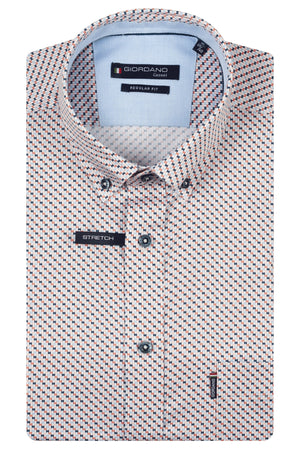Giordano Red Print Short Sleeve Shirt 616026 30