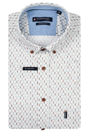 Giordano Dark Red Print Shirt 617034 30