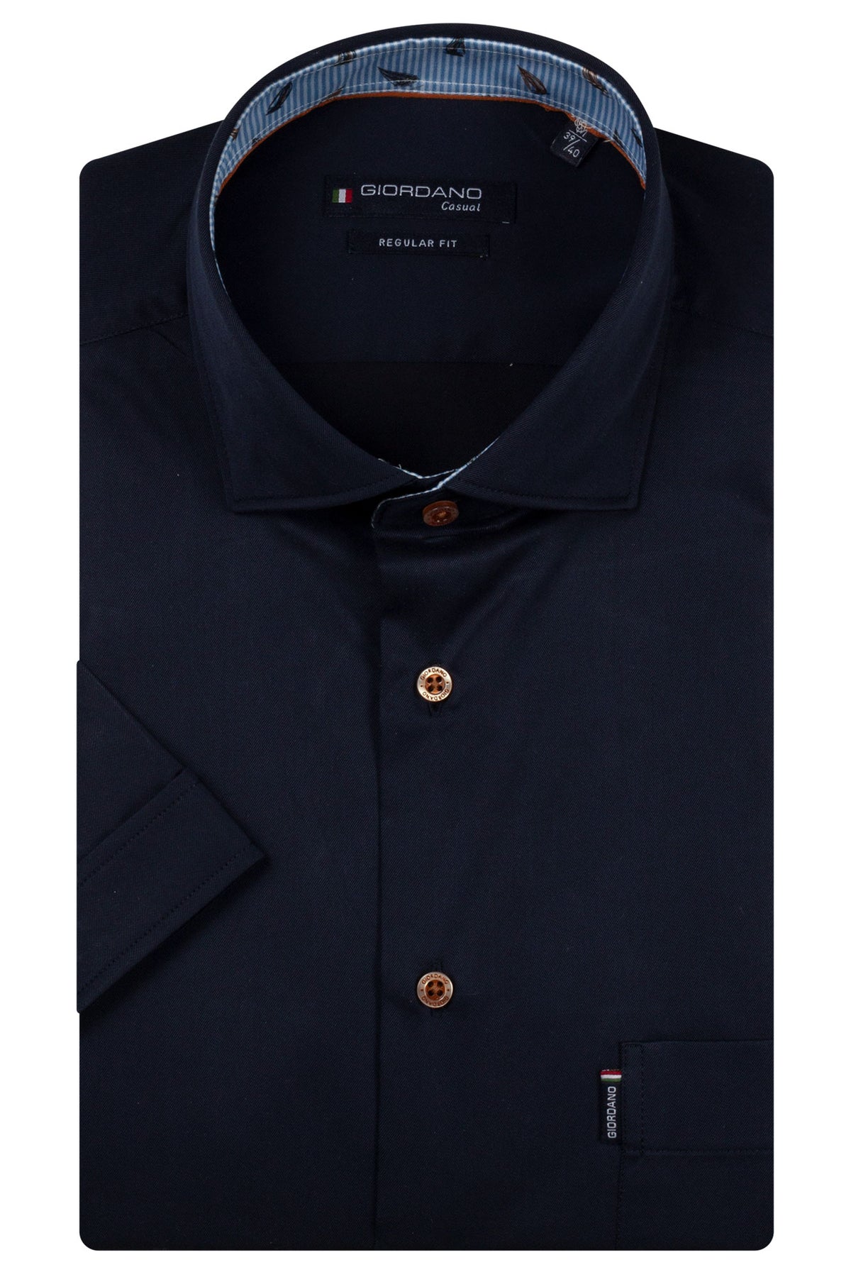 Giordano Navy Short Sleeve Shirt 616042 60