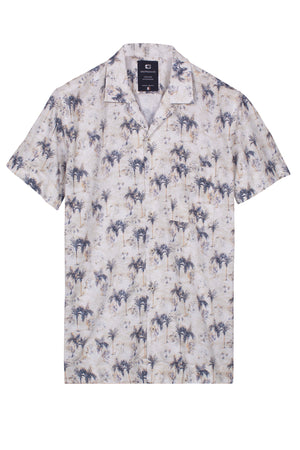 Giordano Palm Print Shirt 616873 60