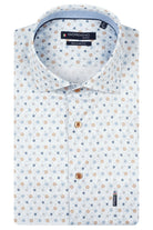 Giordano Beige Blue Circle Print 617022 60