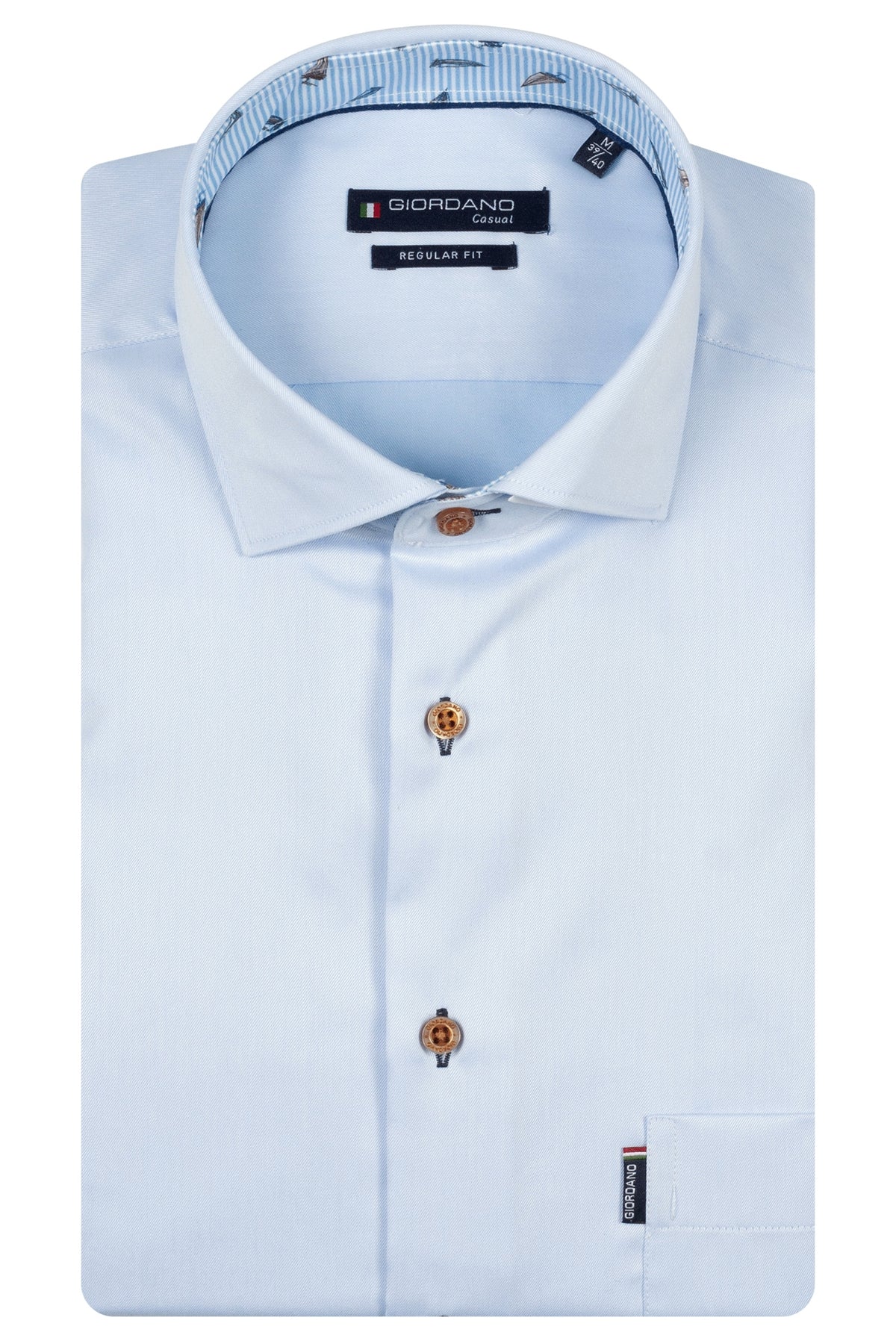 Giordano Blue Short Sleeve Shirt 616042 61
