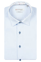 Giordano Blue Hairline Stripe Shirt 617830 61