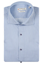 Load image into Gallery viewer, Giordano Blue Stripe Shirt 617840 61