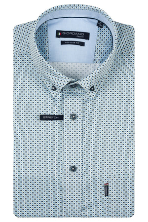 Giordano Green Print Short Sleeve Shirt 616026 70