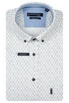 Giordano Dark Green Print Shirt 617034 70