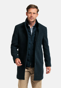 Giordano | Ilyano Wool Coat with Insert in Navy Blue | 422627 65